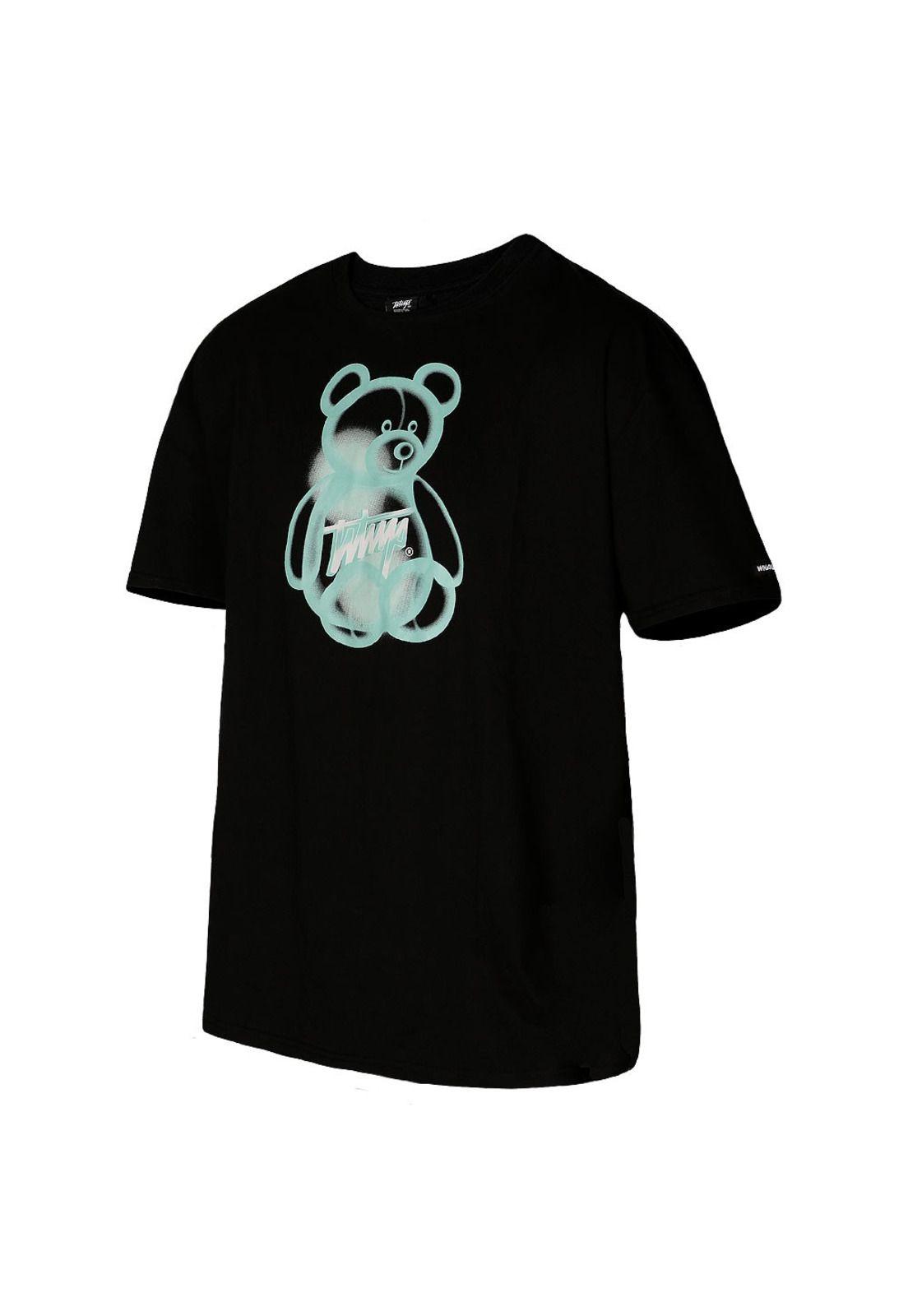 Polera Men Oversize Bear Black-0