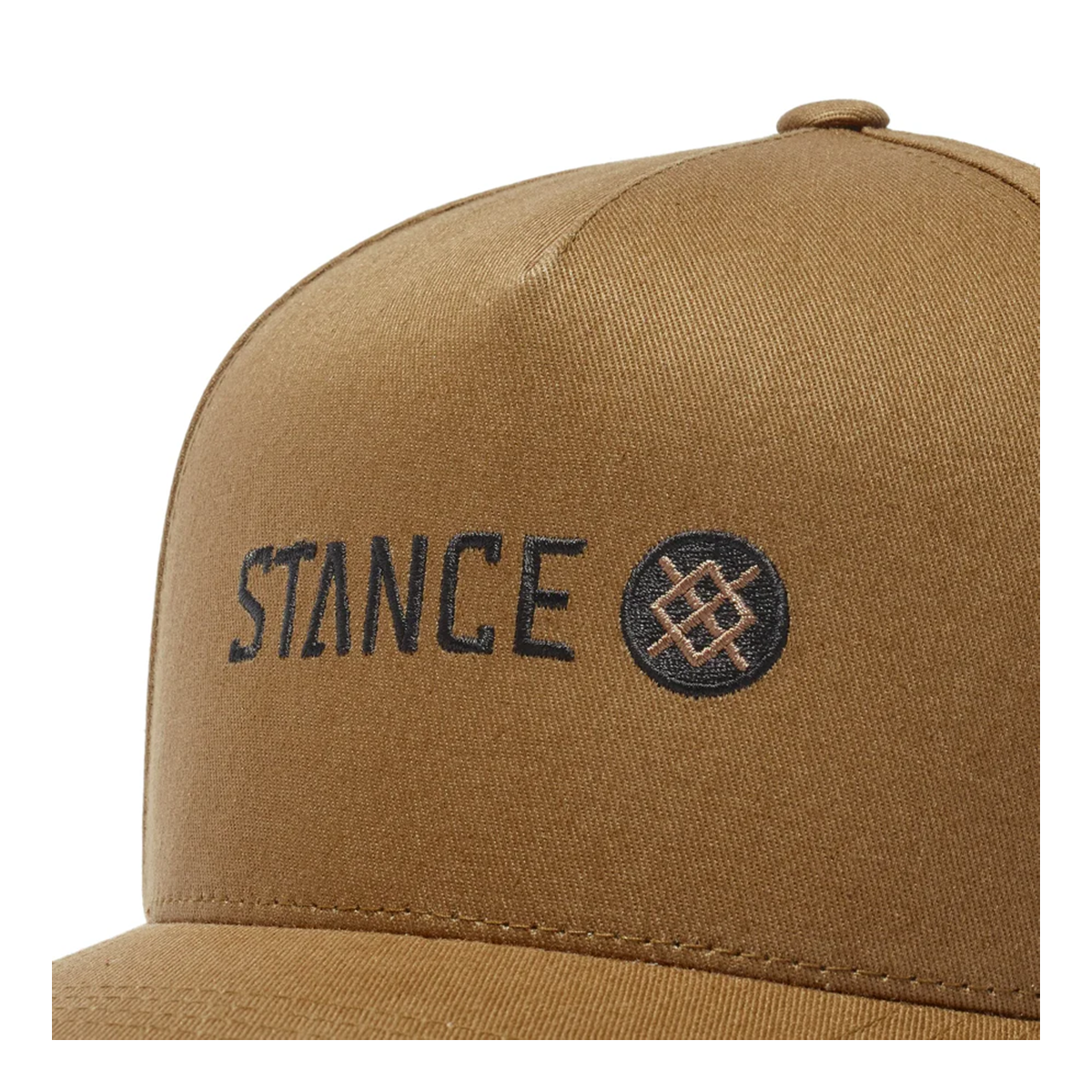 Jockey Icon Snapback Hat Brown-2