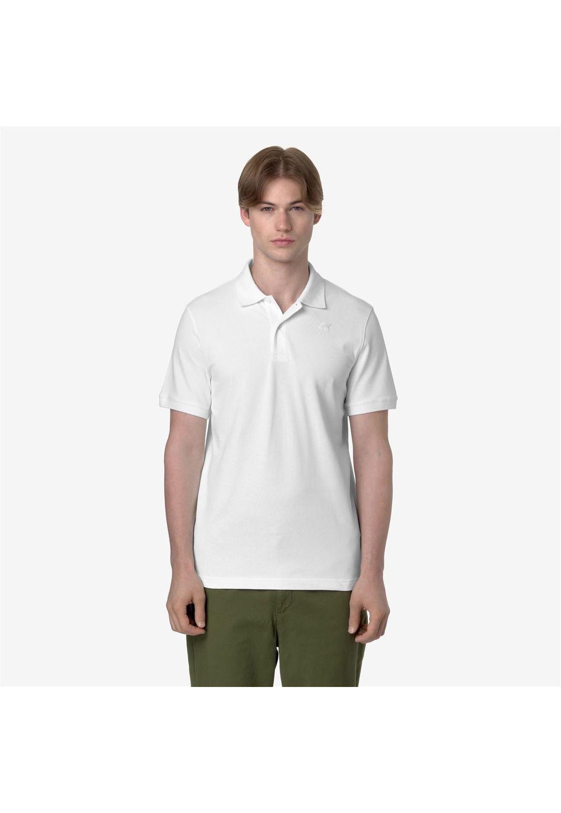 Polera K-Way Men Amedee Pique White-0