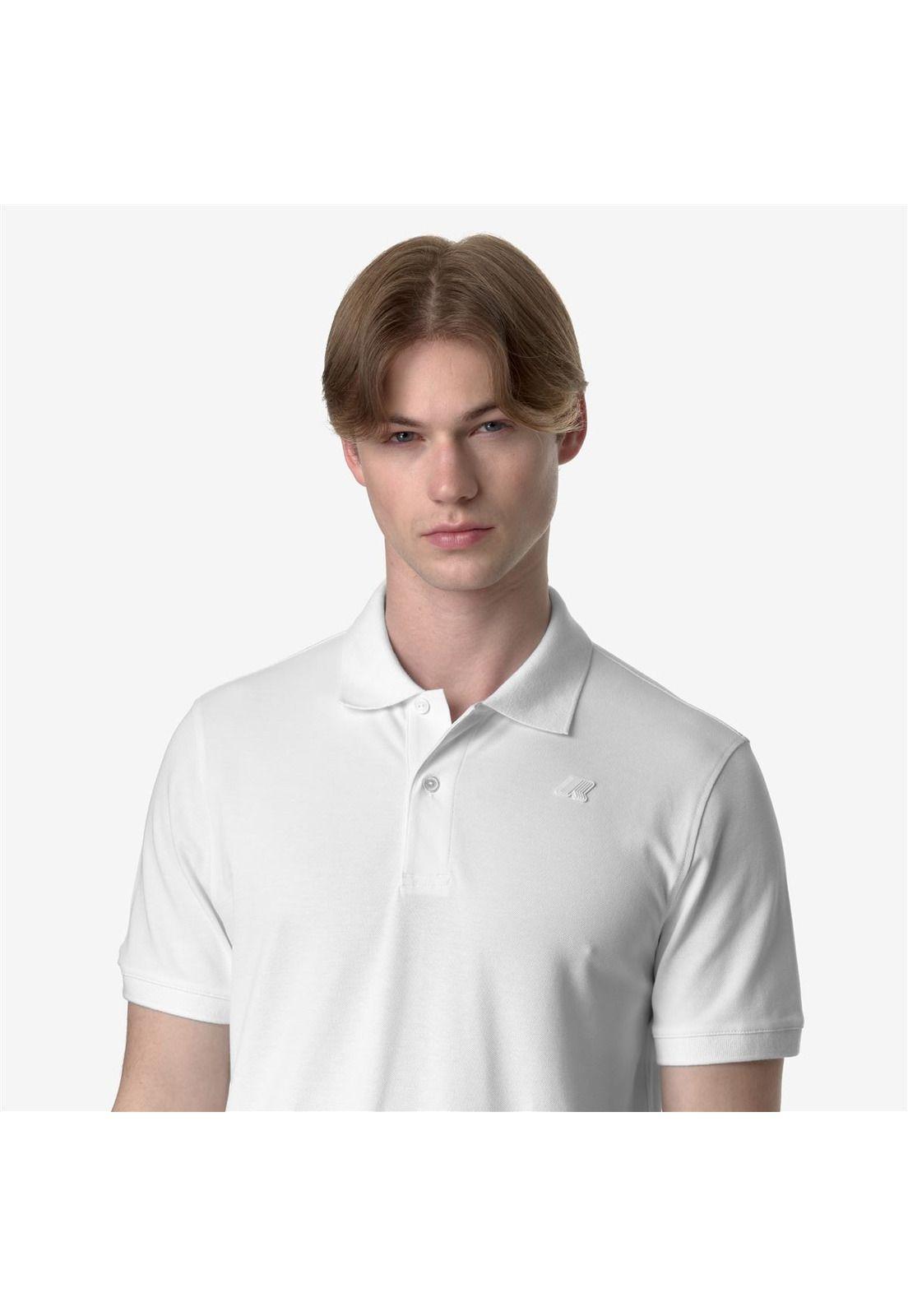 Polera K-Way Men Amedee Pique White-3