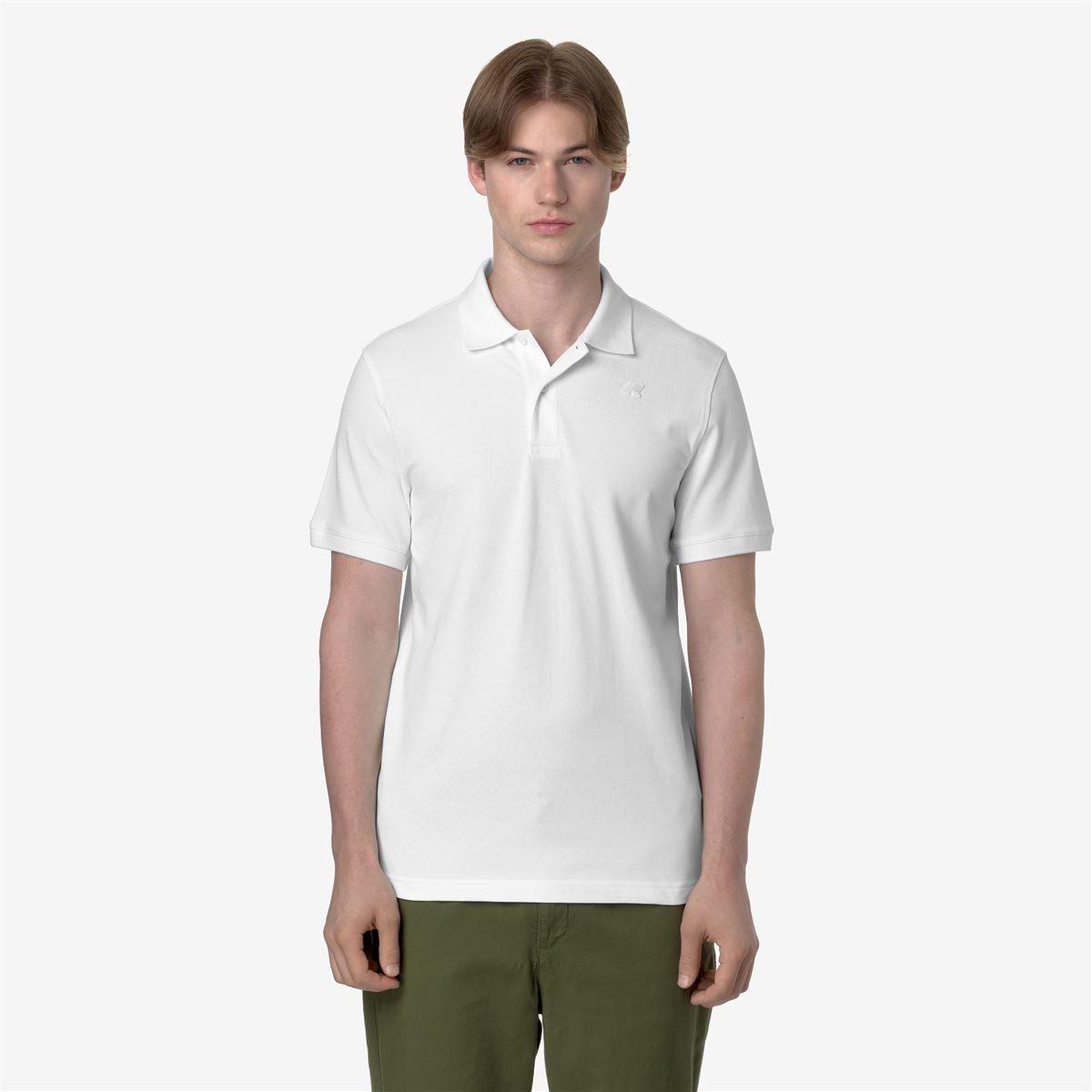 Polera K-Way Men Amedee Pique White-1