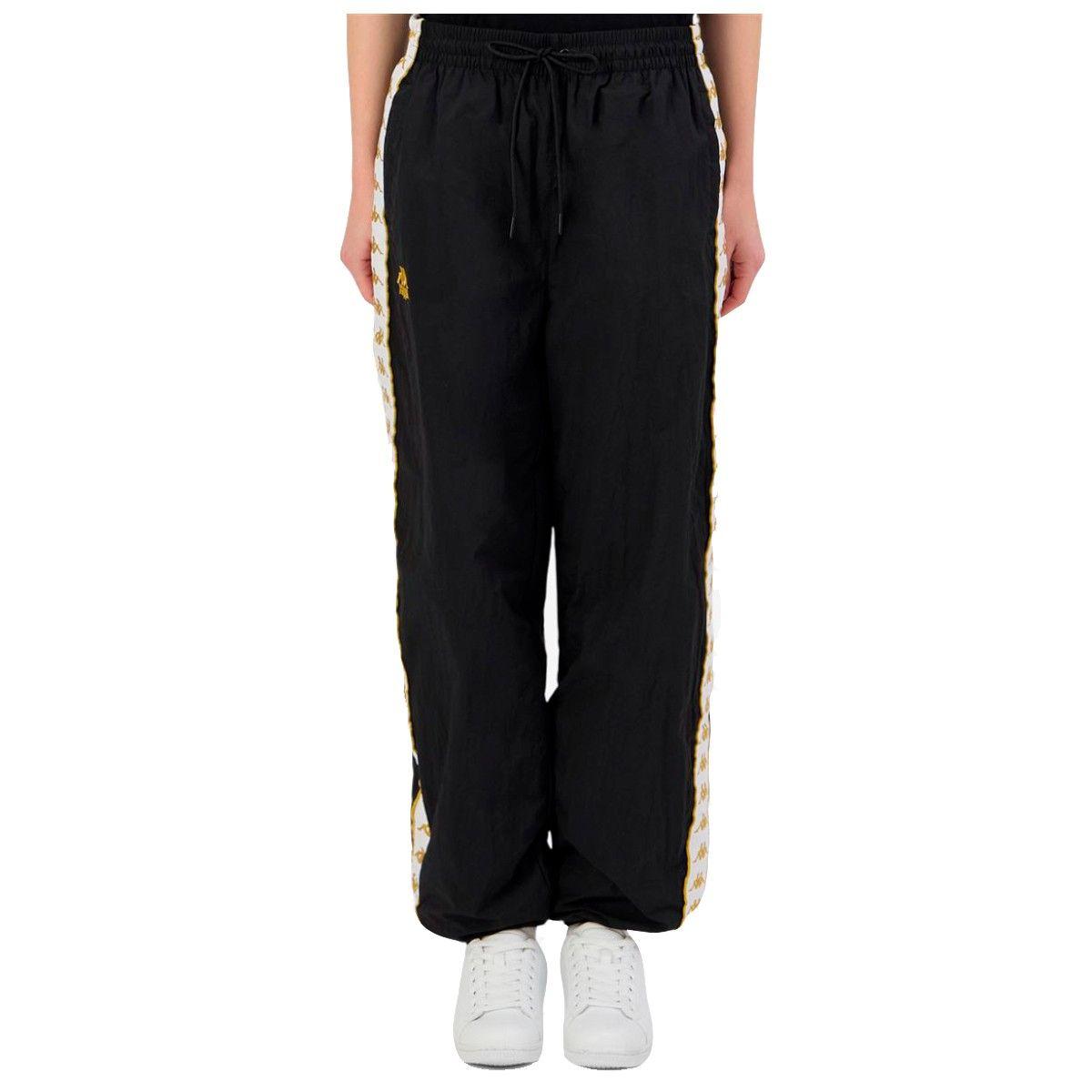 Pantalón Kappa Women Banda Nara Black Gold White-4