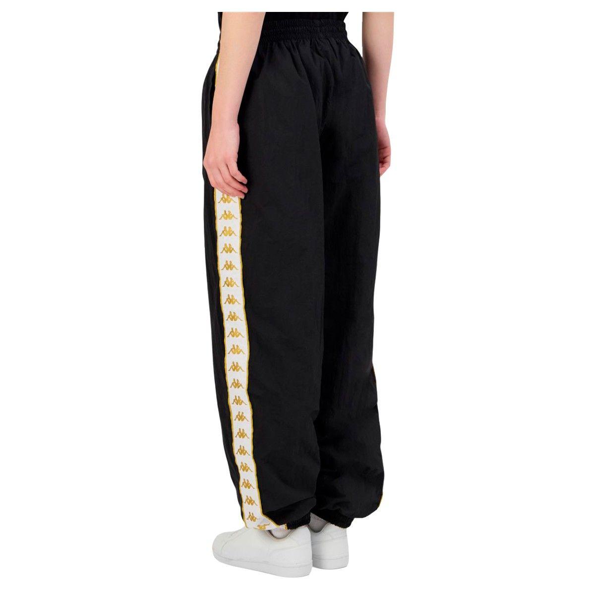 Pantalón Kappa Women Banda Nara Black Gold White-6