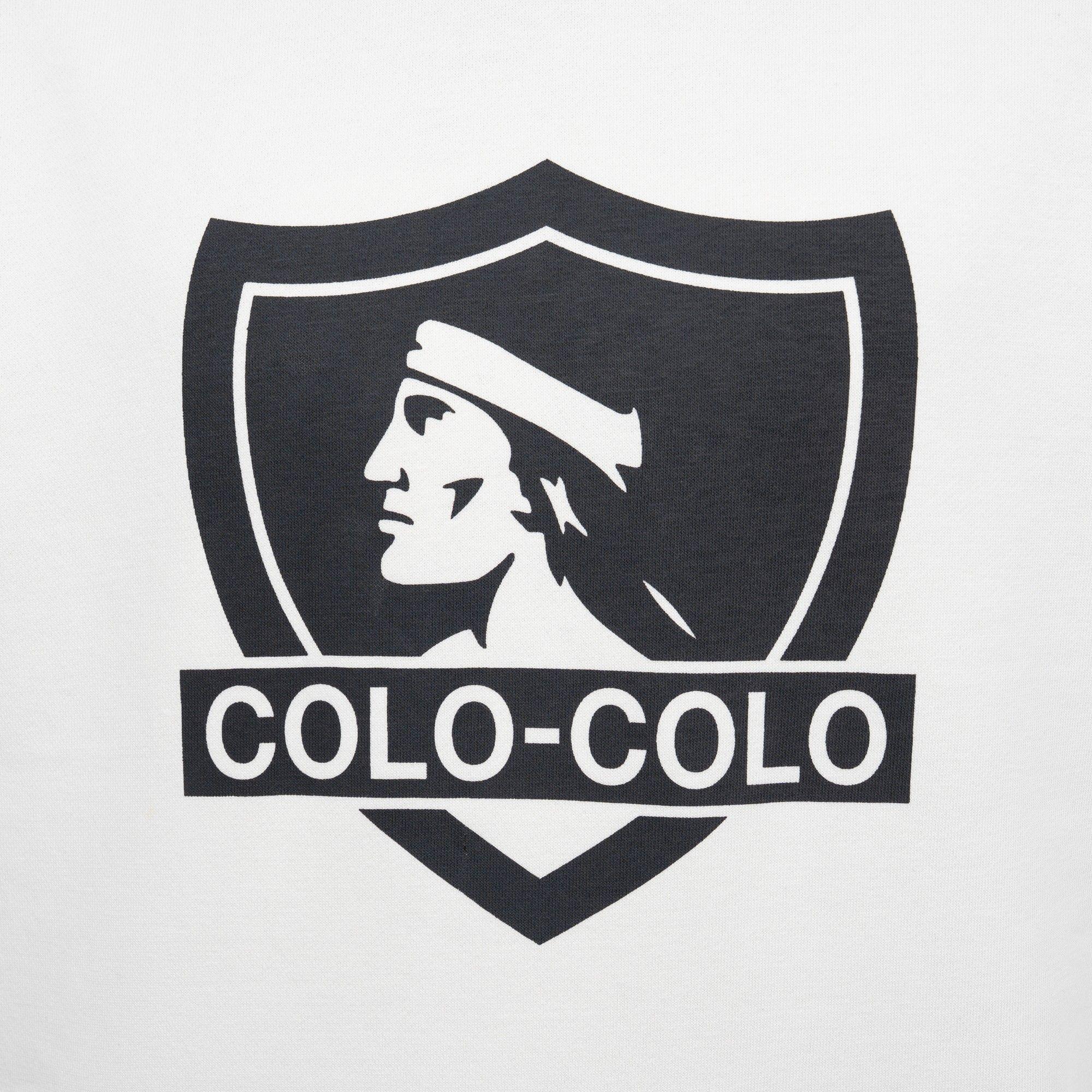 Polerón Colo-Colo Urbano Hoodie Escudo Beige-2
