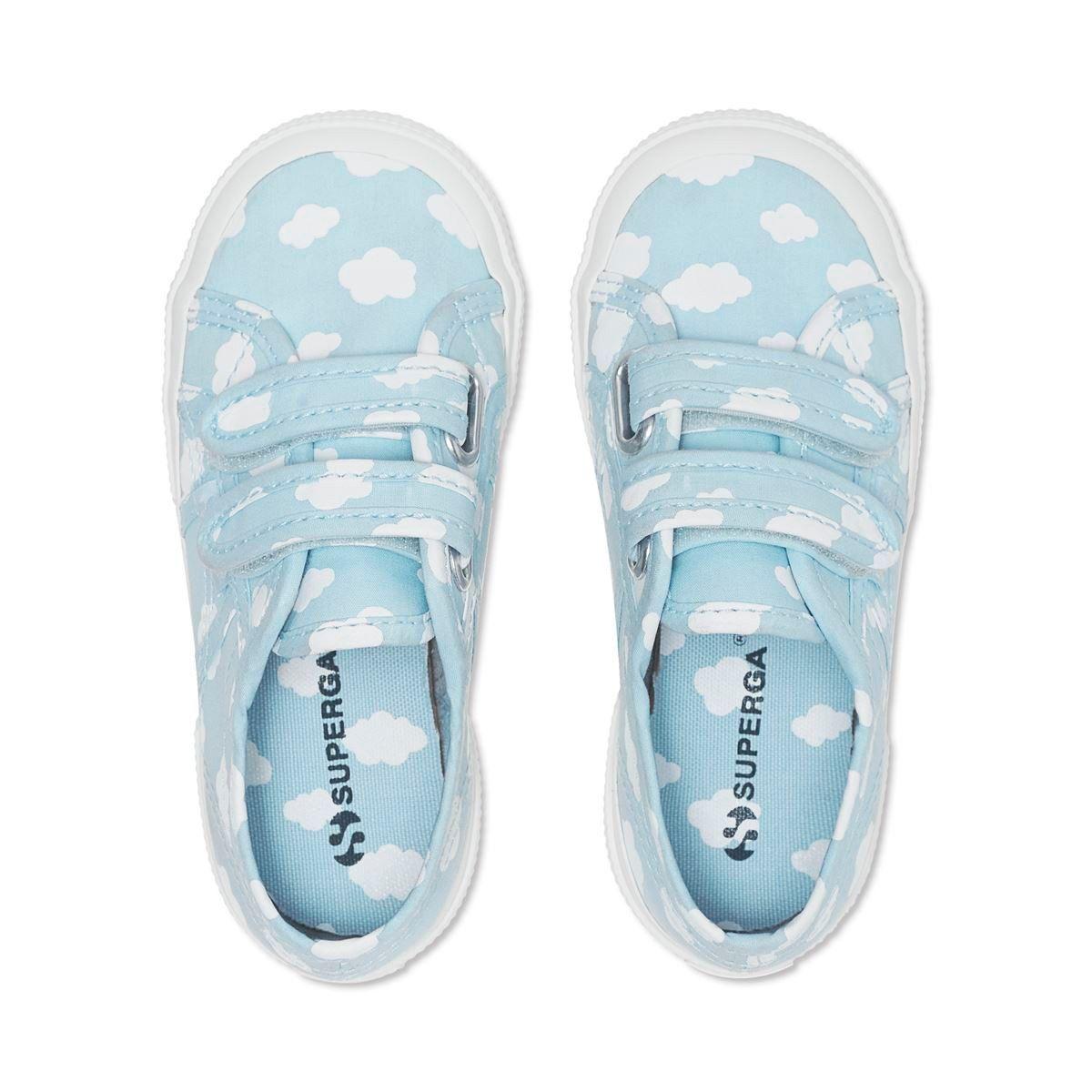 Zapatilla Superga Kids 2750 Straps Light Blue Clouds-3