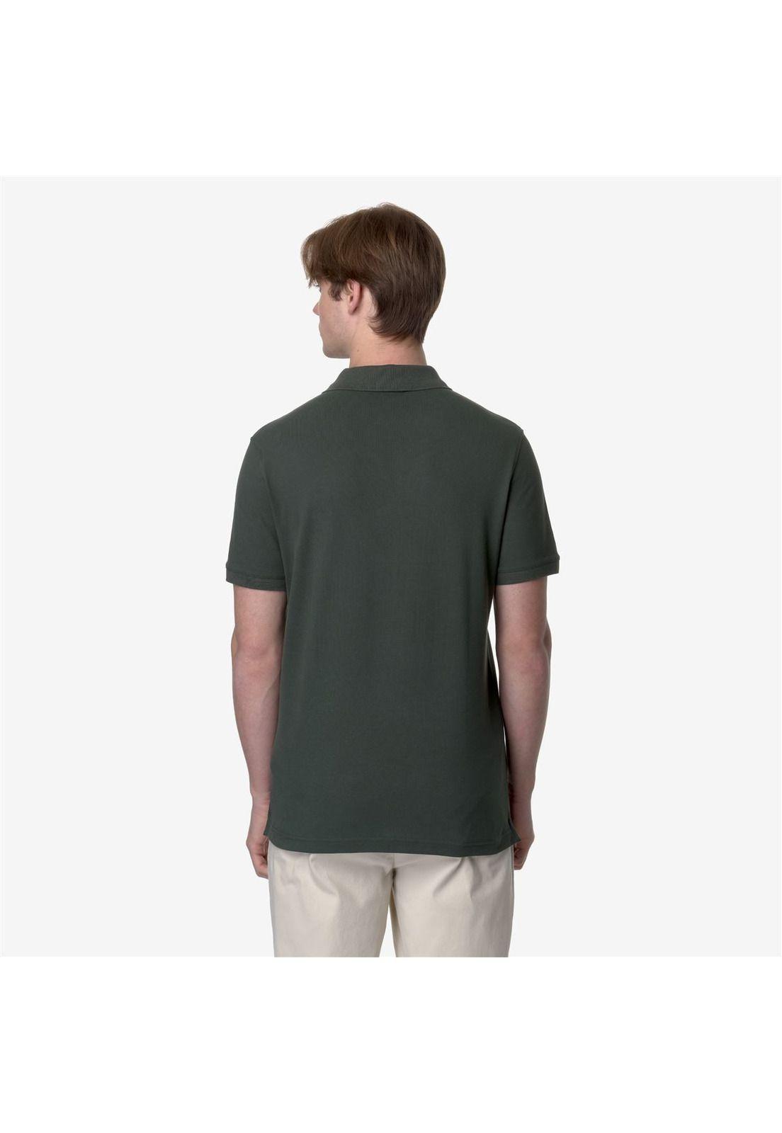 Polera K-Way Men Amedee Pique Green Blackish-1