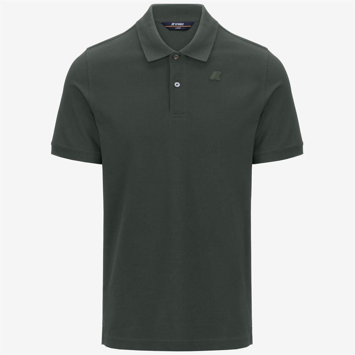 Polera K-Way Men Amedee Pique Green Blackish-0