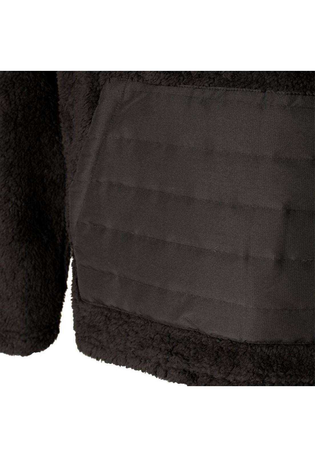 Poleron Sherpa Men Mid Zip All Black-4