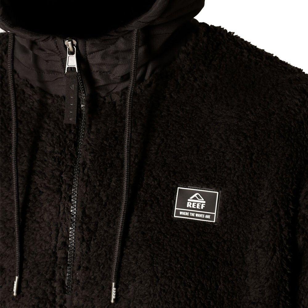 Poleron Sherpa Men Mid Zip All Black-5