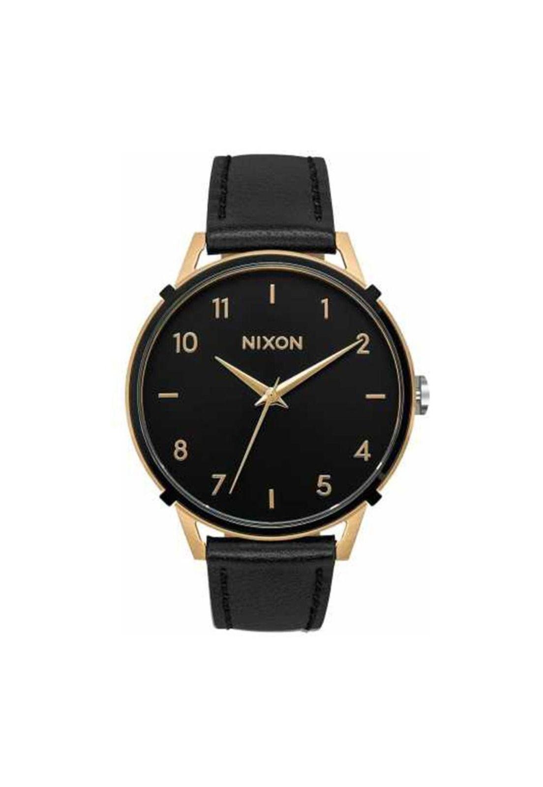 Reloj Arrow Leather Gold Black-0