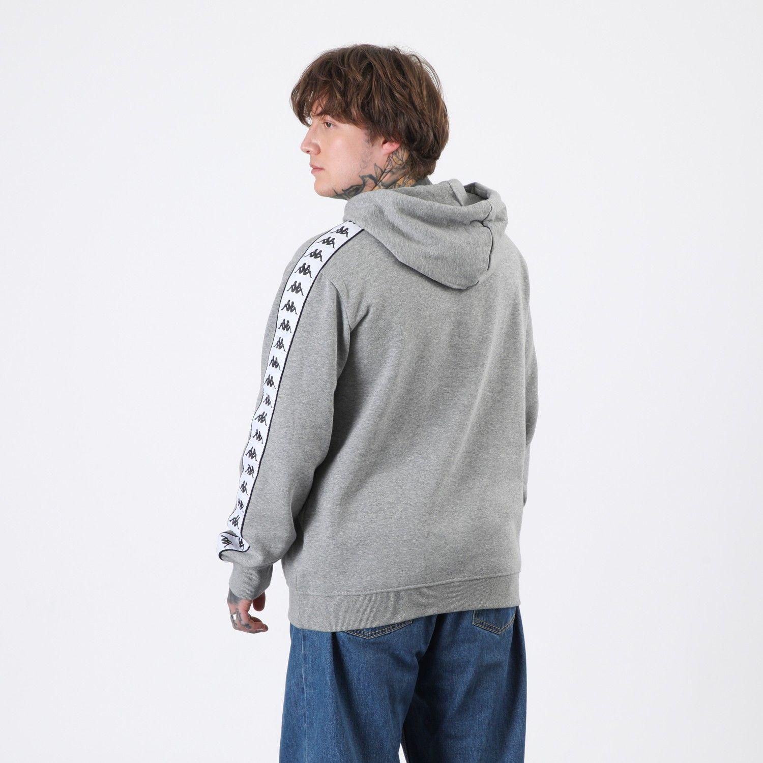 Polerón Kappa Men Hoodie Banda Grey Omini Black-2