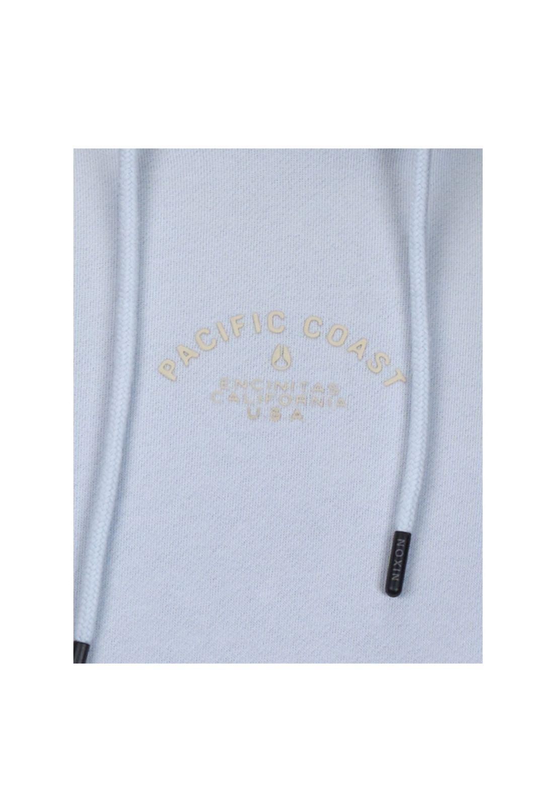 Polerón Nixon Men Hoodie Pacific Coast Light Blue-2