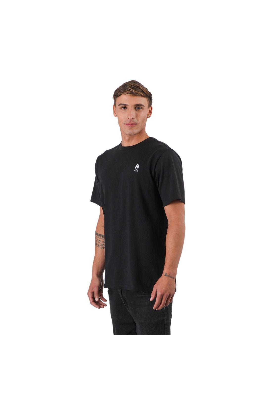 Polera Nixon Men Icon Nxn Black-2