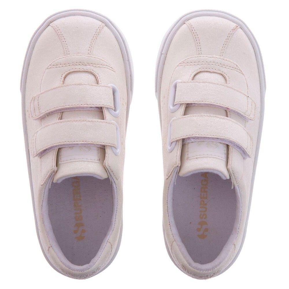Zapatilla 2843 Kids CLUB STRAPS Glitter White Superga-1