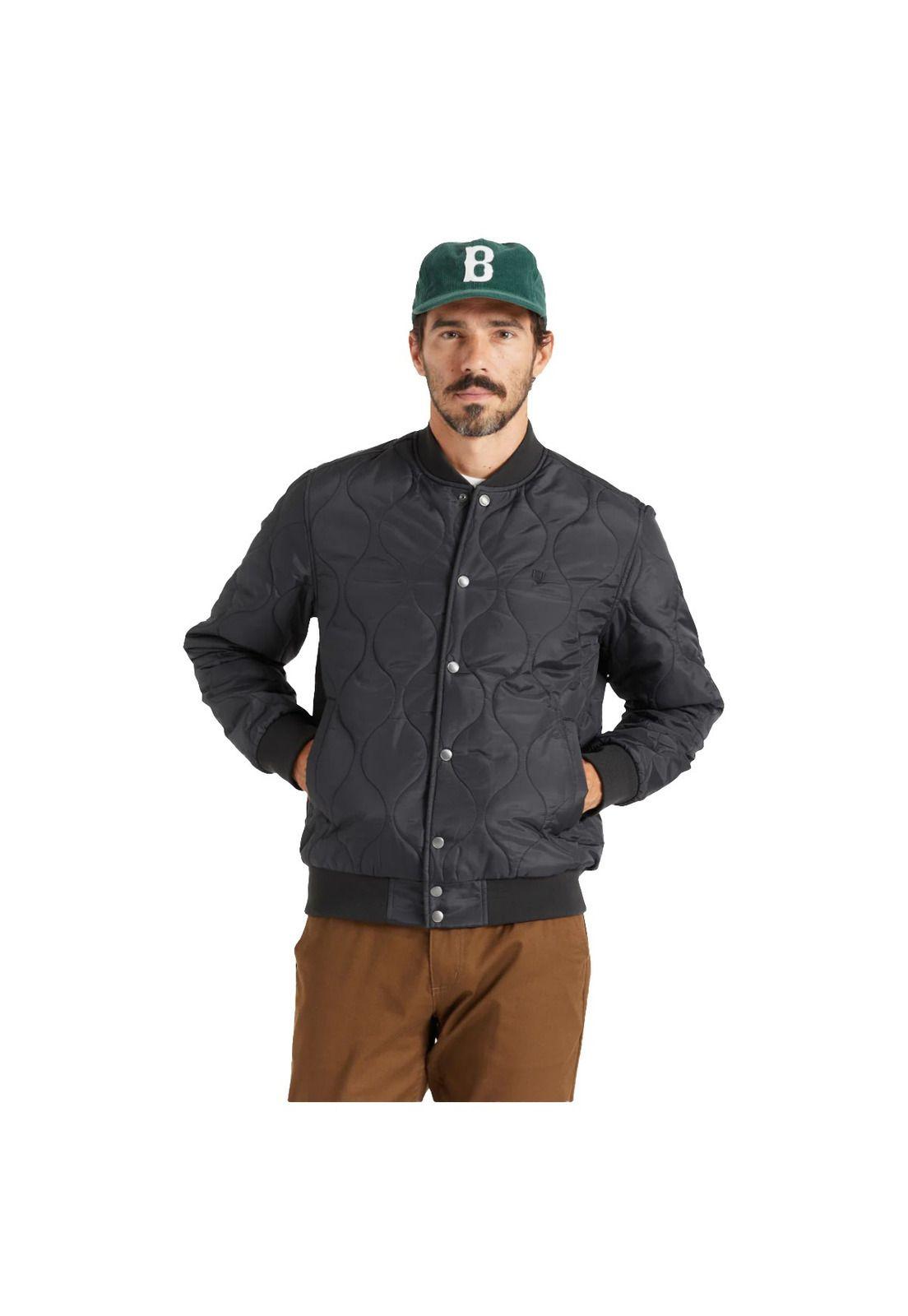 Chaqueta Brixton Dillinger Quilted Bomber Black-1