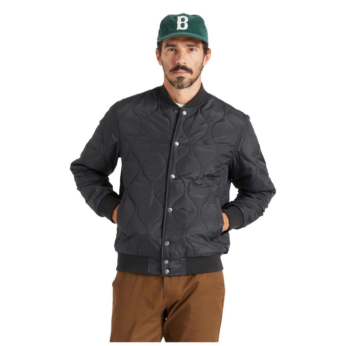 Chaqueta Brixton Dillinger Quilted Bomber Black-1