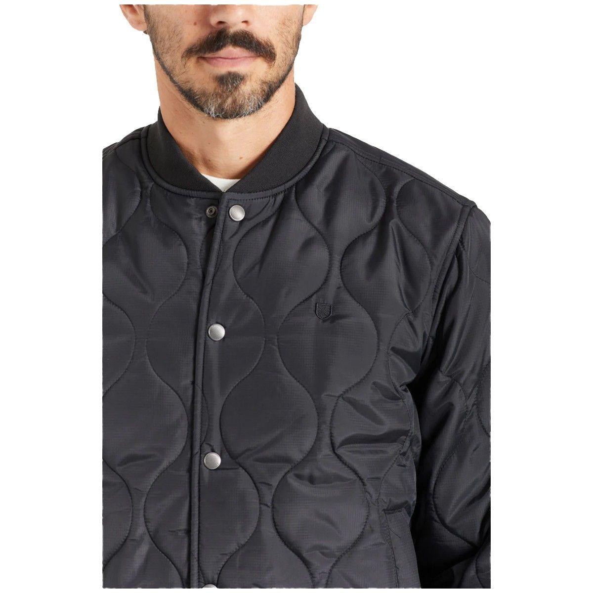 Chaqueta Brixton Dillinger Quilted Bomber Black-3
