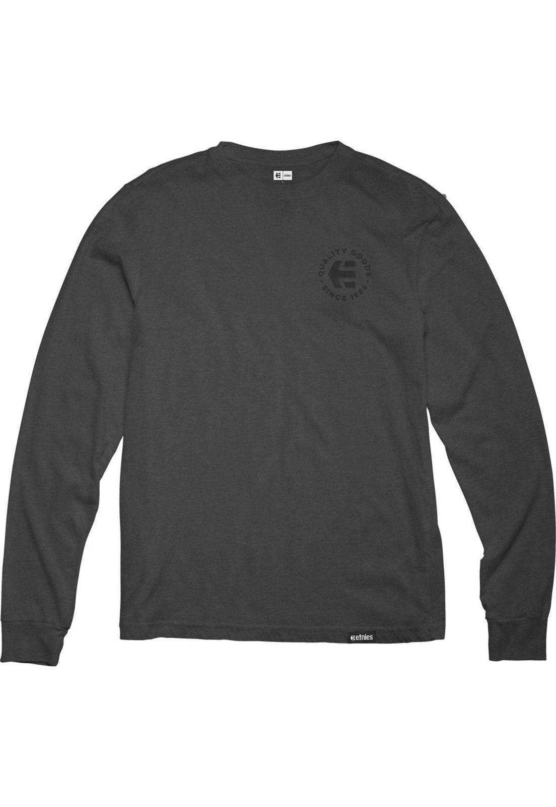 Polera Manga Larga Sicen 1986 Charcoal Heather Grey-1