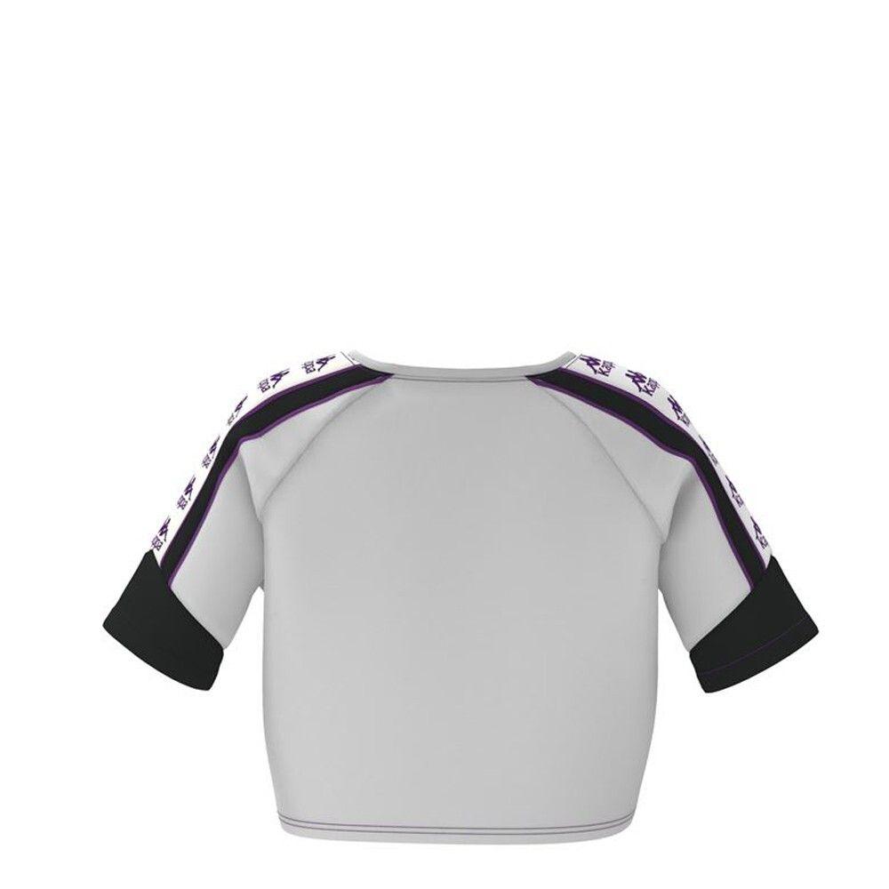 Croptop Authentic Women Finni White Black Violet-2