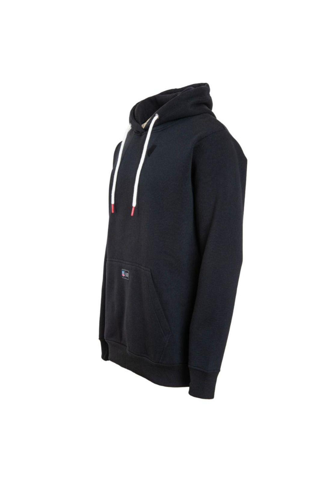 Poleron Colo Colo Urbano Hoodie Negro Kultrun Gris-1