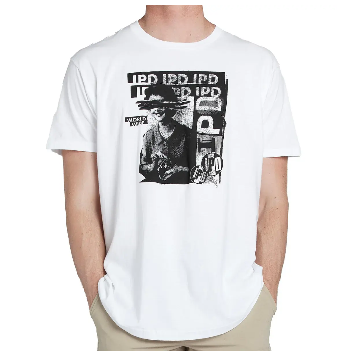 Polera Men IPD Faceplant Y2K White-0