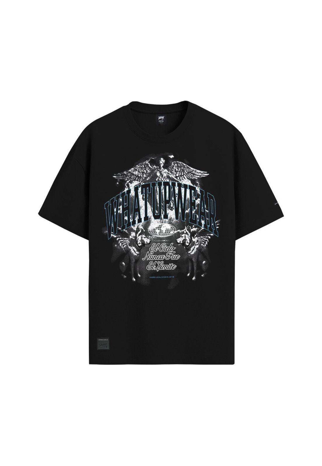 Polera Whatup "El Cielo Nunca fue el Limite" Black-0