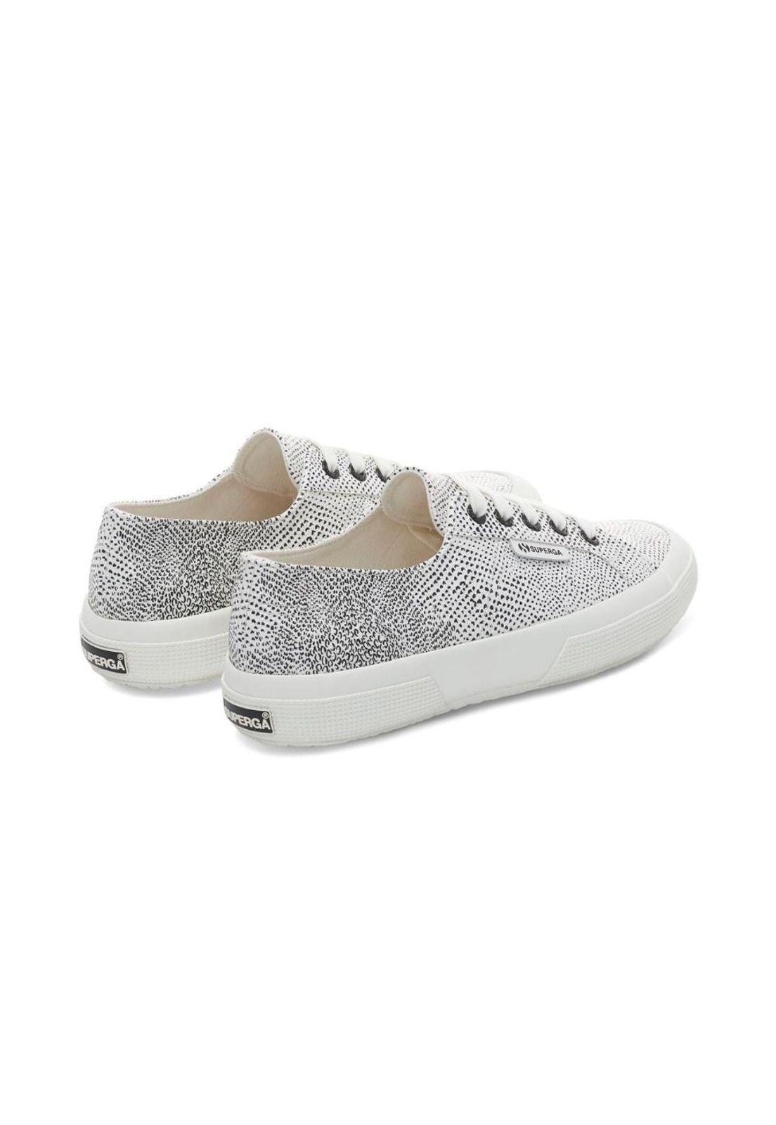 Zapatilla 2750 Micro Faux Snake White Avorio Black-2