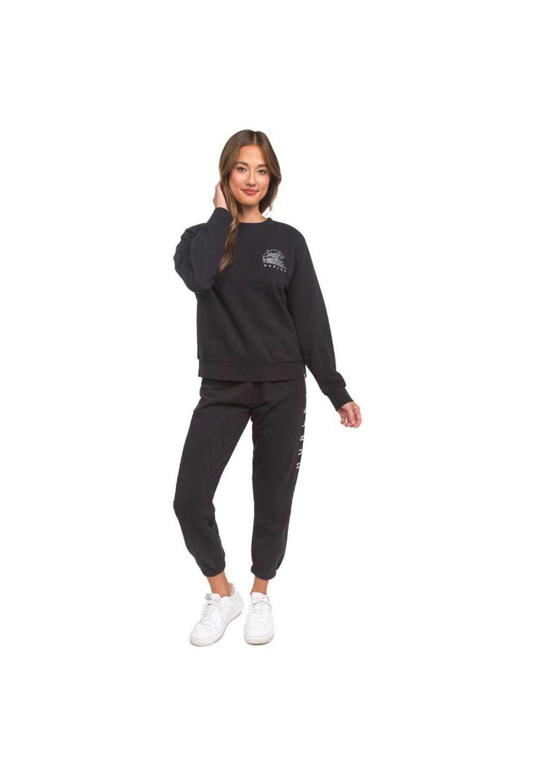 Pantalon Crown Fleece Jogger Caviar Hurley-0