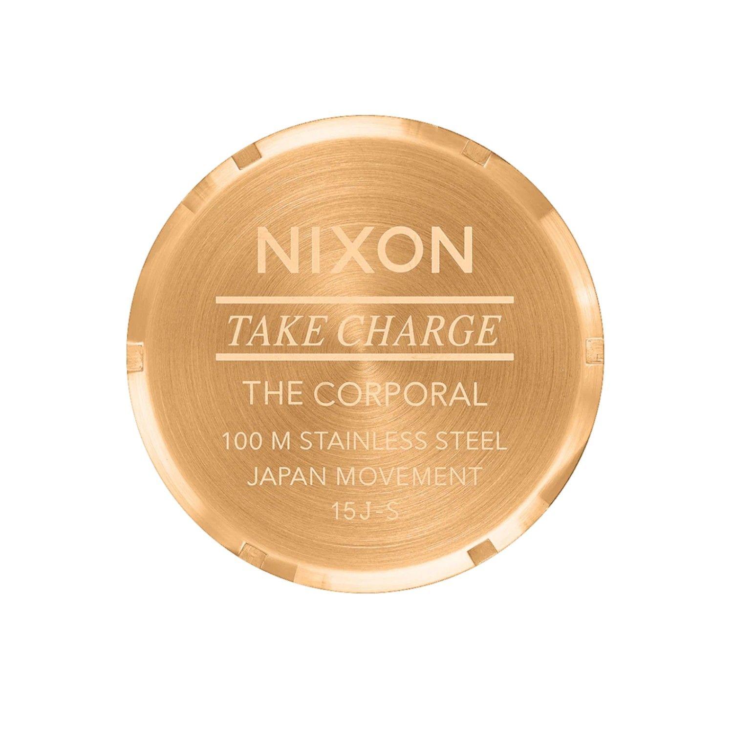Reloj Nixon Corporal Green Gold-4