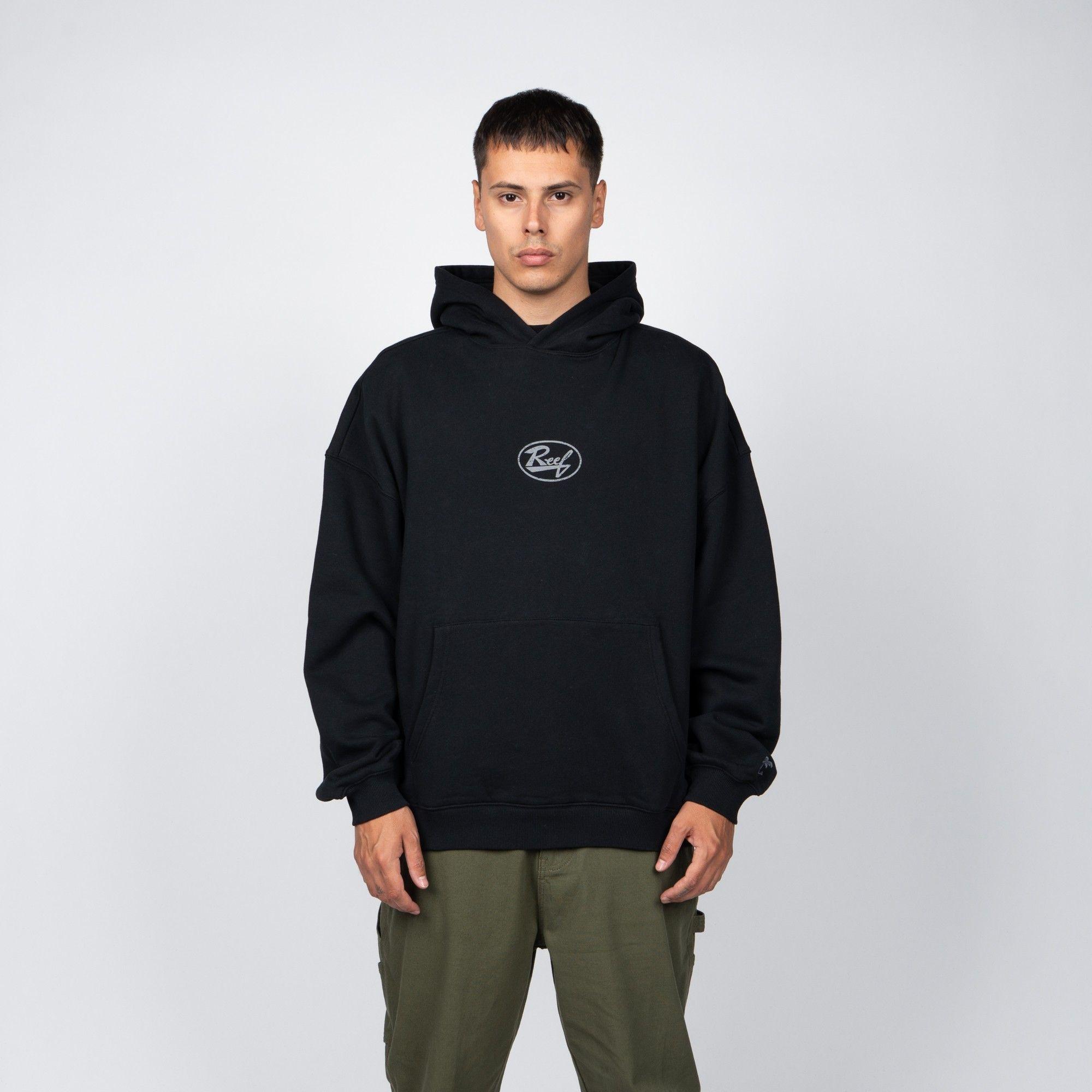 Polerón Hoodie Reef Men Black-0