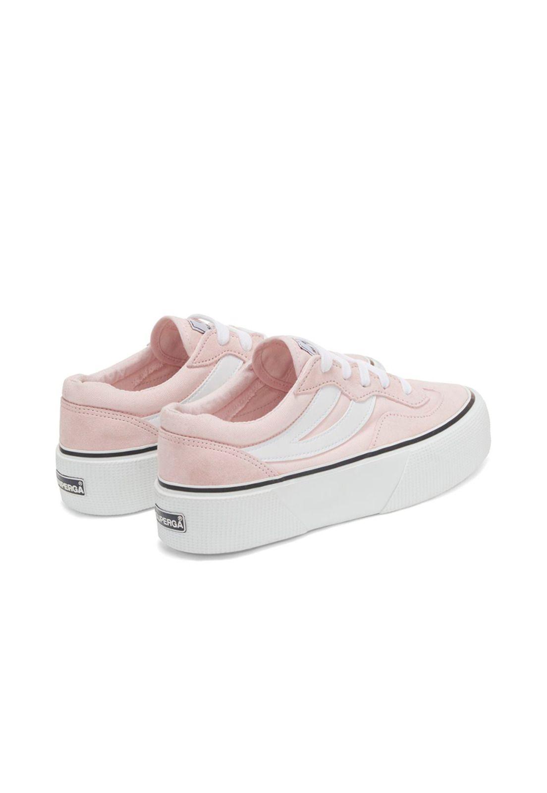 Zapatilla 3041 Revolley Platform Pink White-2