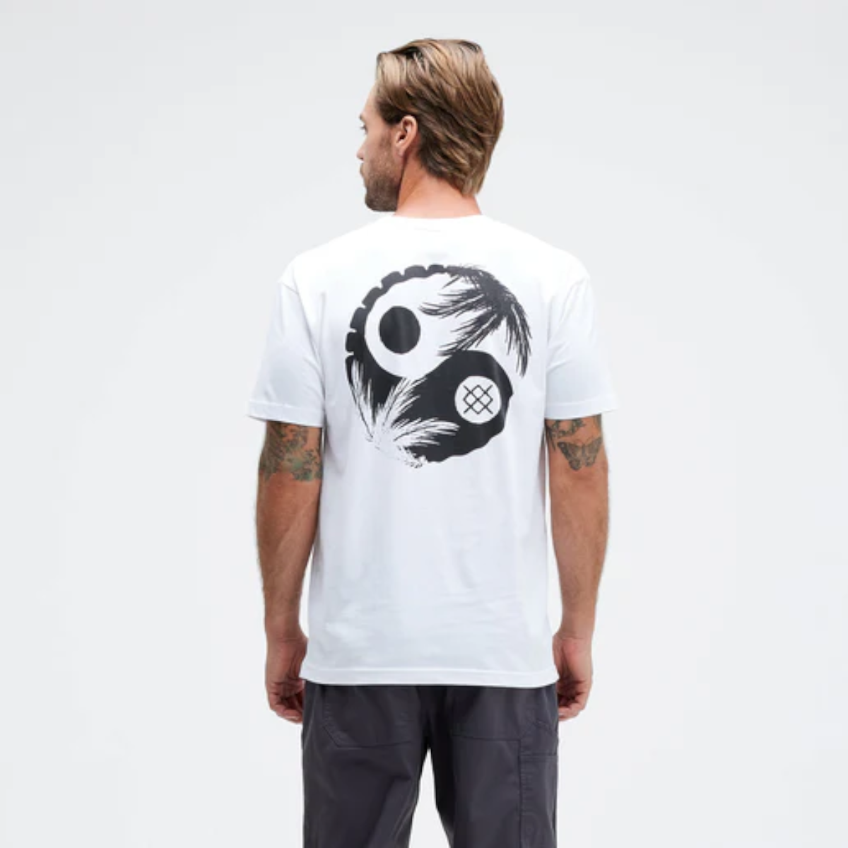 Polera Stance Opposites White Black-3
