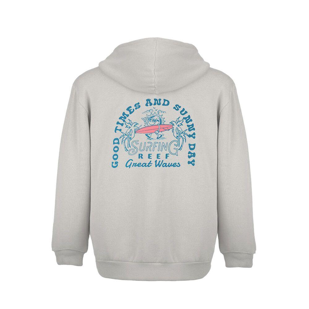 Poleron Full Zipper Kids Reef Grey-1