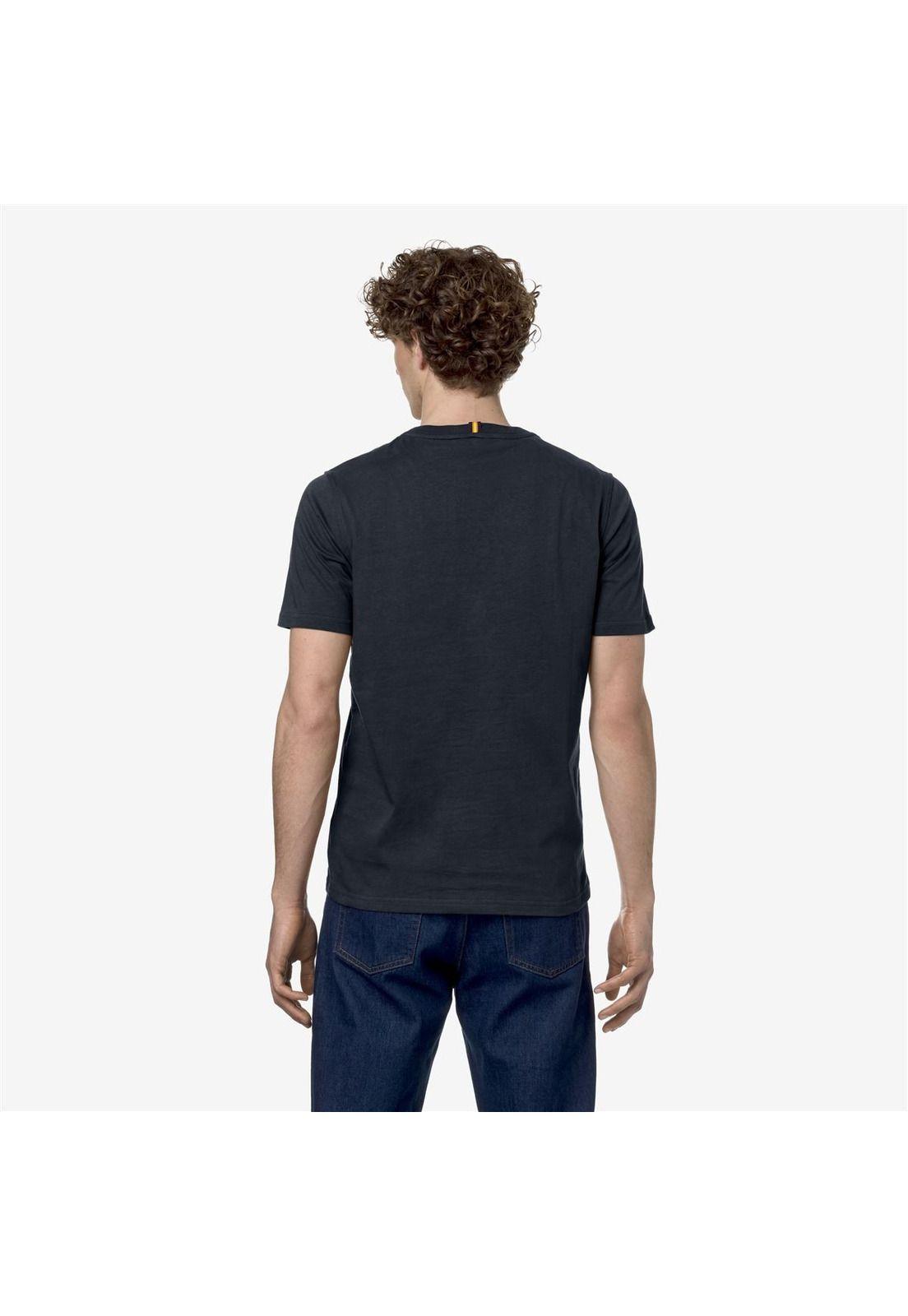Polera K-Way Men Odom Typo Established Blue Depth-1