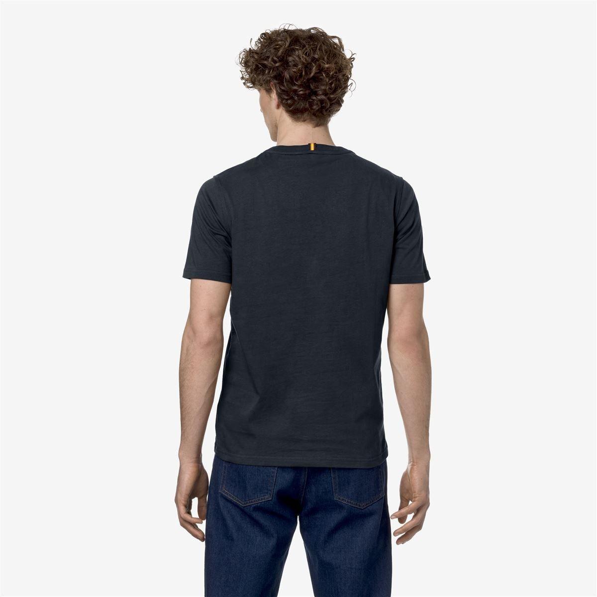 Polera K-Way Men Odom Typo Established Blue Depth-3