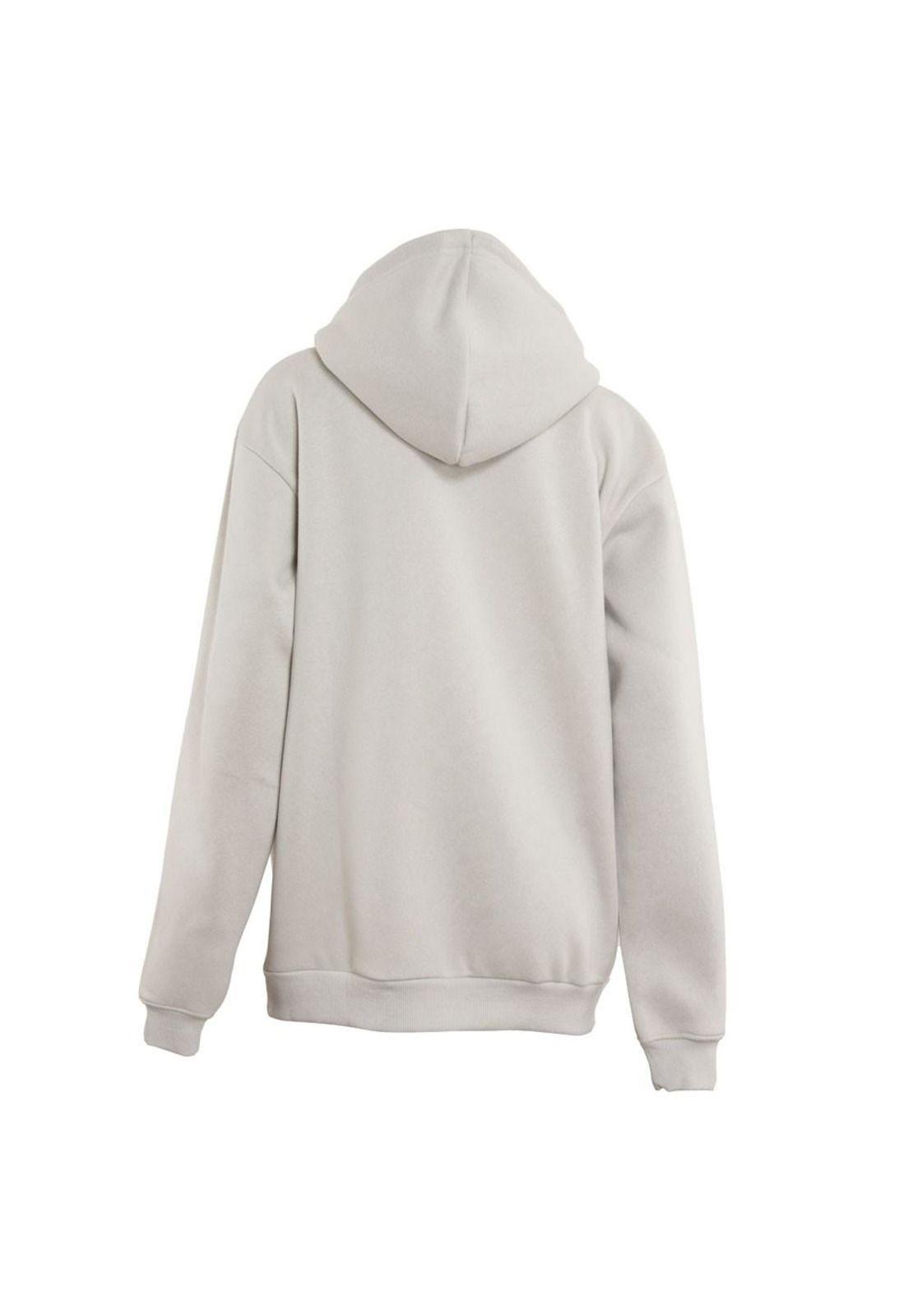 Poleron Men Full Zipper Light Grey-2