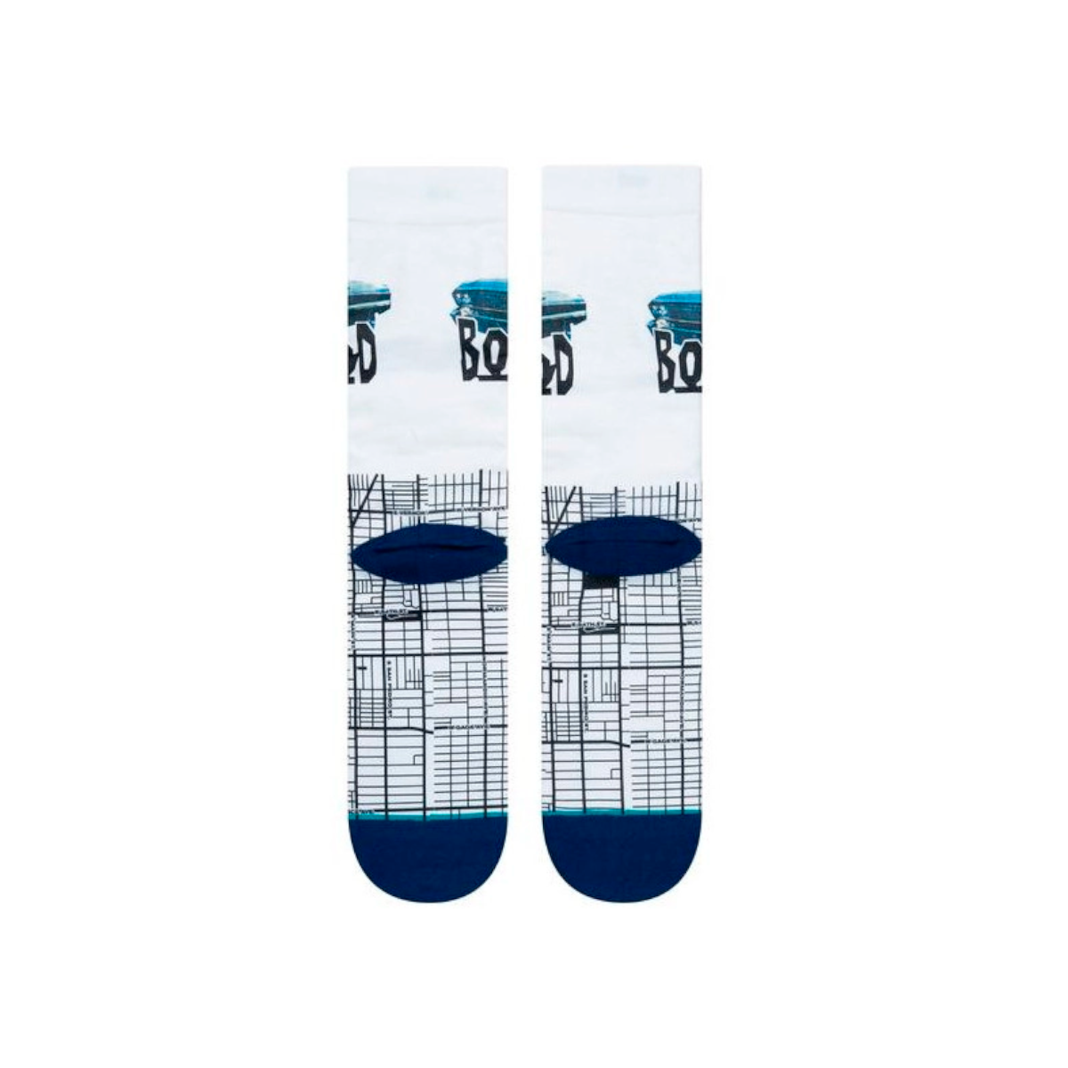 Stance Sock men Noyz N The Hood South Central Poly White-2