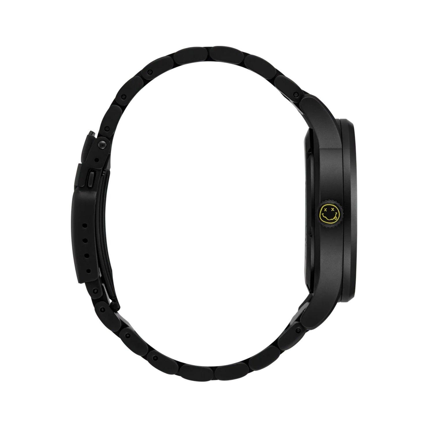 Reloj Nixon Nirvana Sentry Wobble Matte Super Black Blue-2