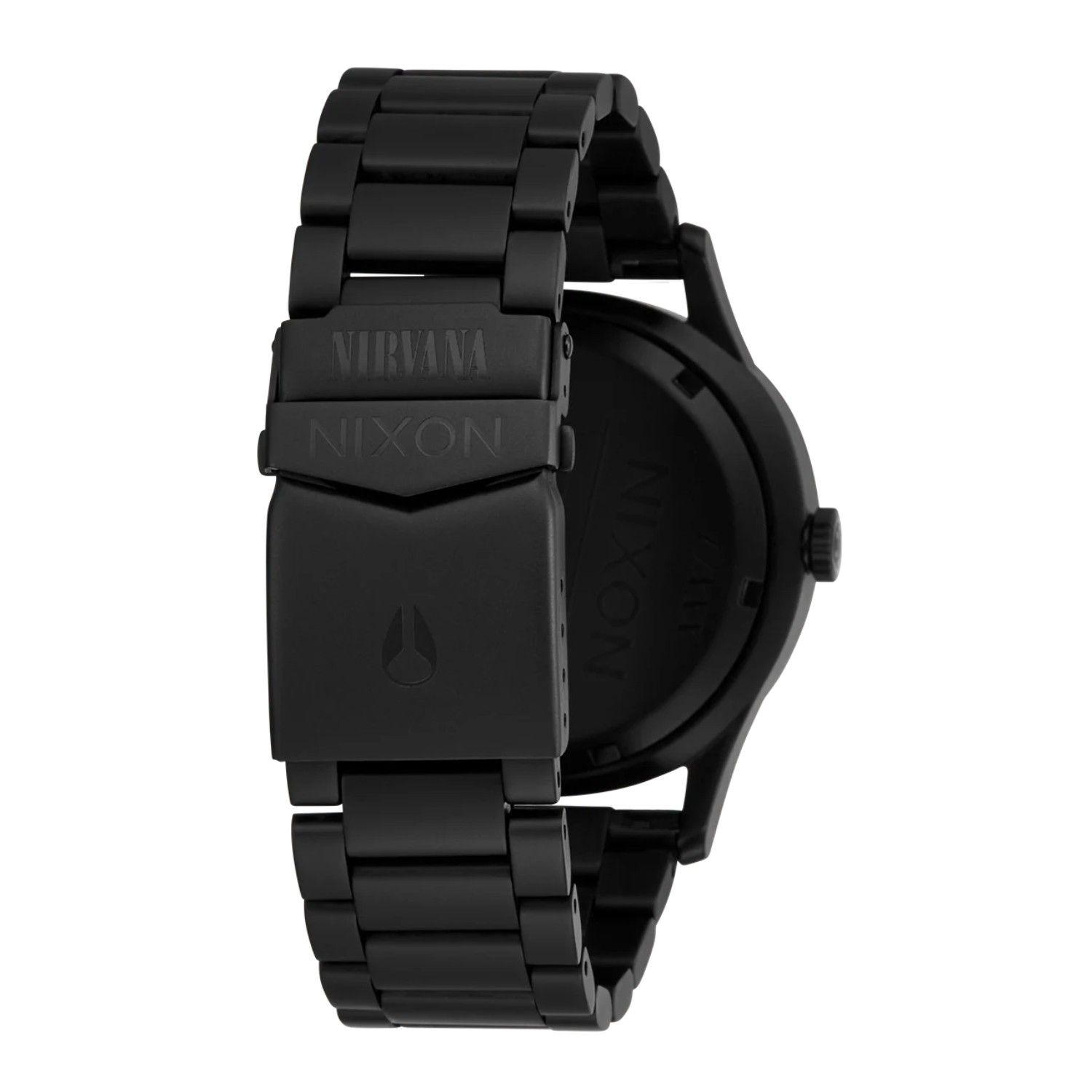 Reloj Nixon Nirvana Sentry Wobble Matte Super Black Blue-3