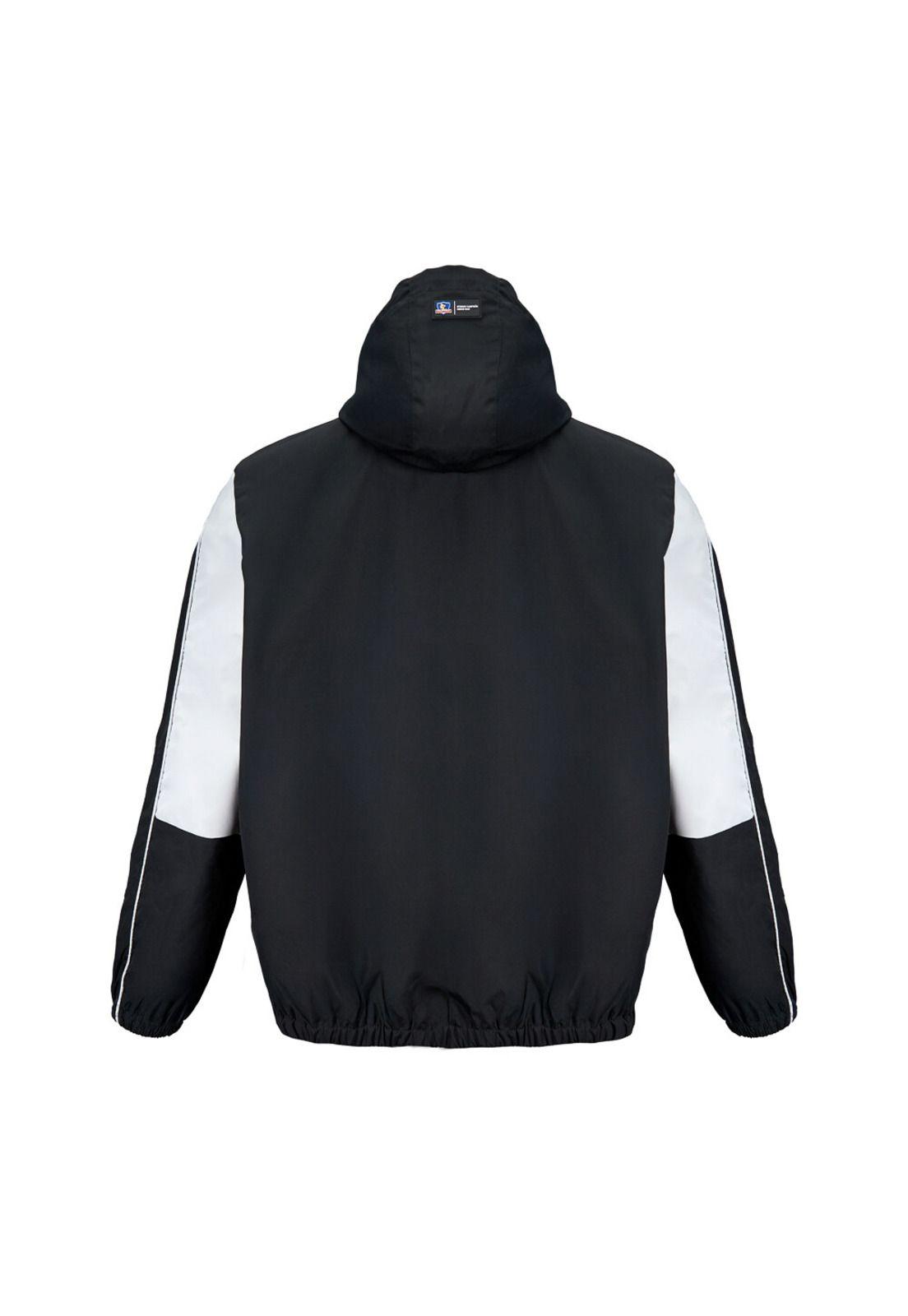 Cortaviento Colo Colo Urbano Bi Color Negro Blanco-1