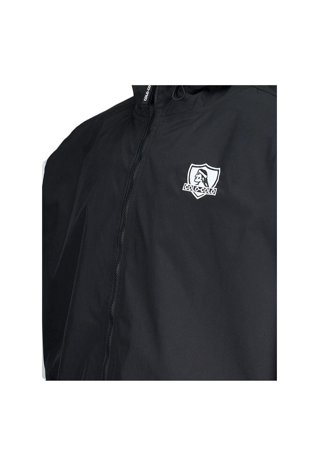 Cortaviento Colo Colo Urbano Bi Color Negro Blanco-2