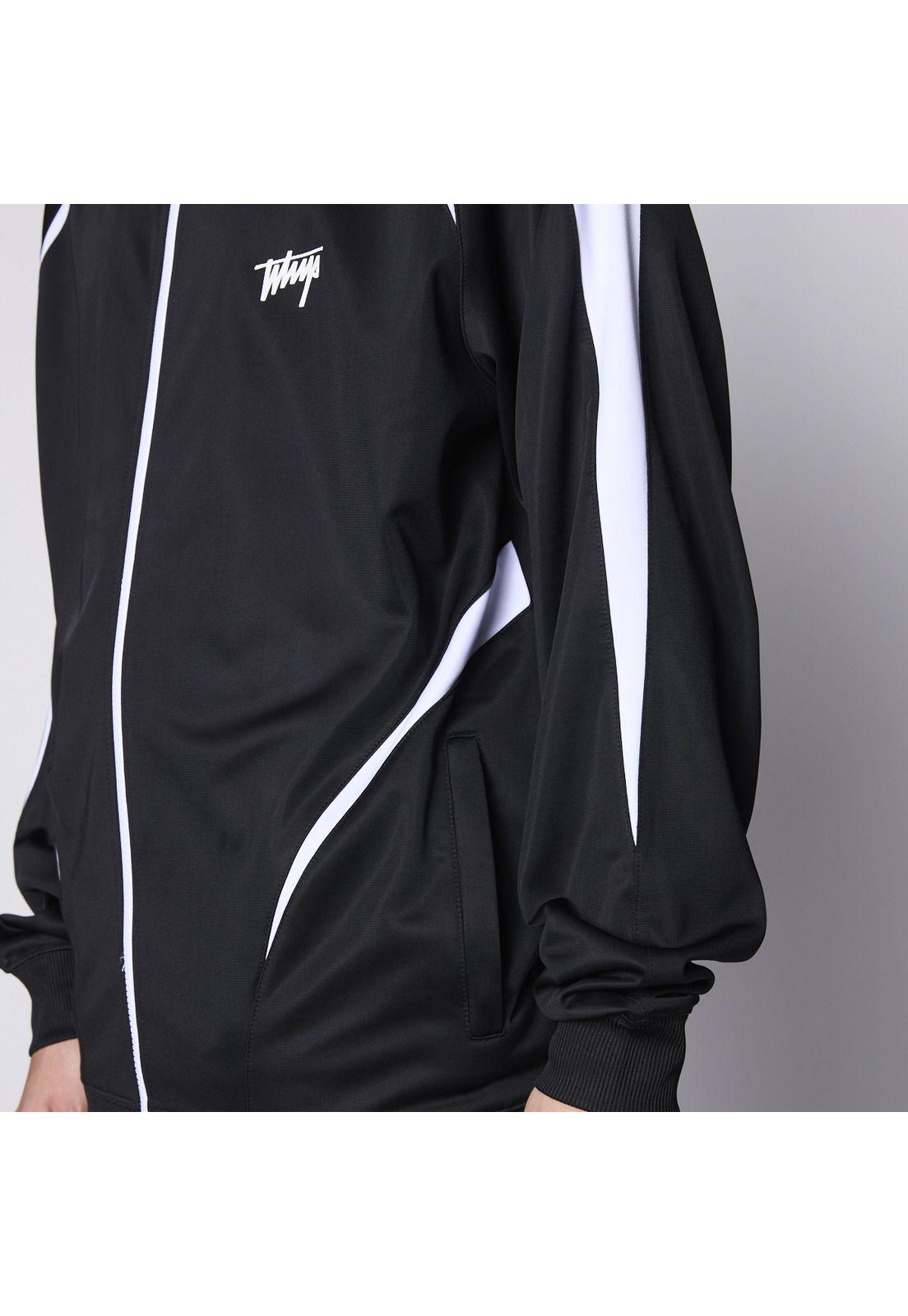 Polerón Whatup Full Zipper Black White-4