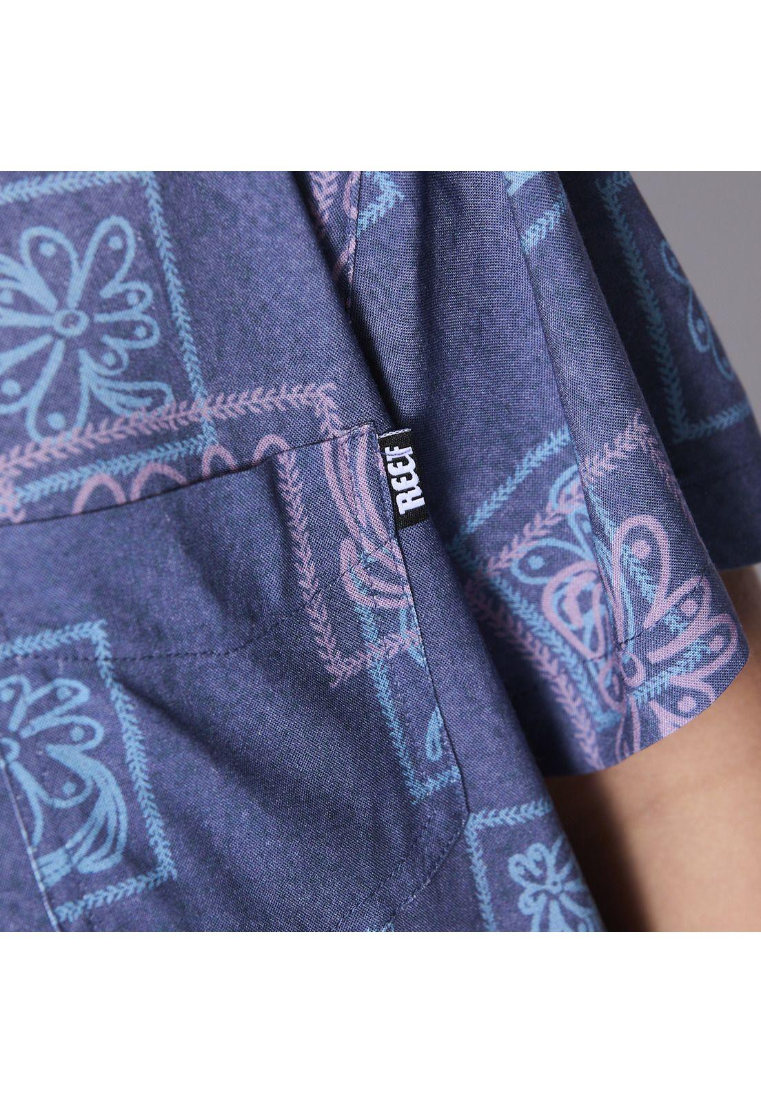 Camisa Reef Kids Azul Figuras-5