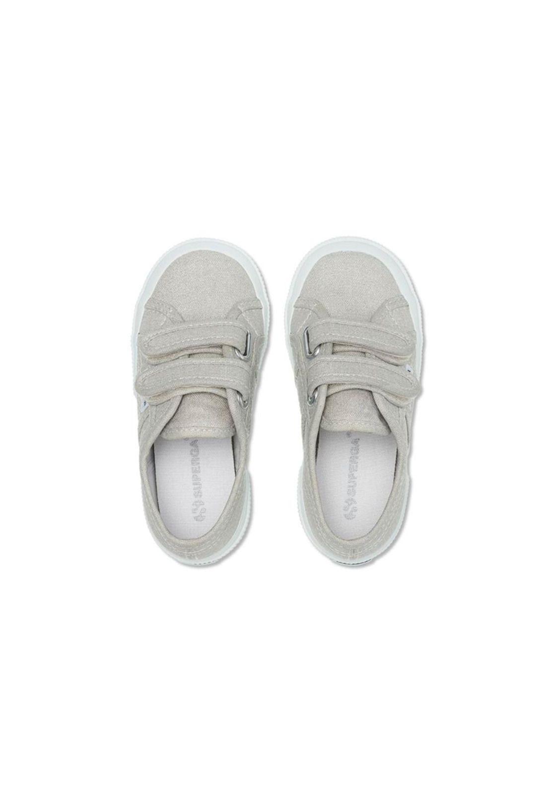 Zapatilla 2750 Kids Strap Canvas Grey Silver-3