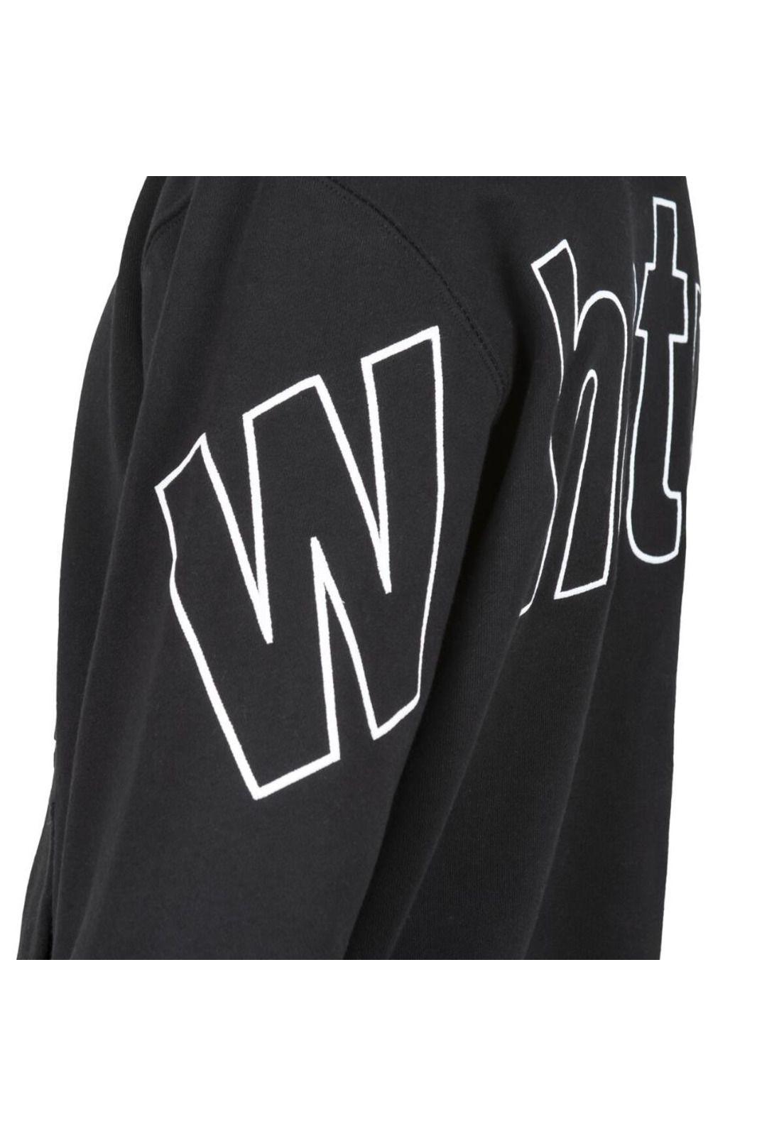 Polerón WhatUp Letters Black White-4