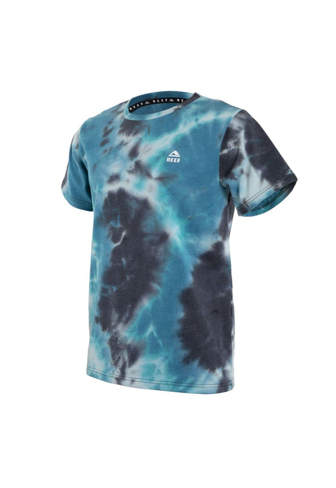 Polera Kids Black Blue Tie dye-1
