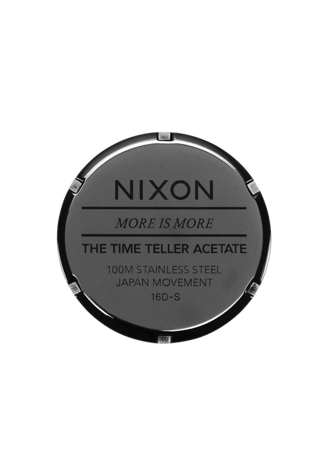 Reloj Nixon Time Teller Acetate Tortoise Oxblood-4