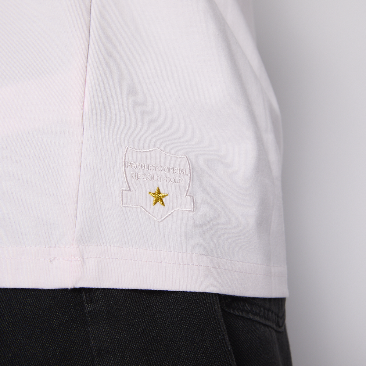 Polera Colo Colo Urbano Hombre Quiero Seguirte Rosado-4