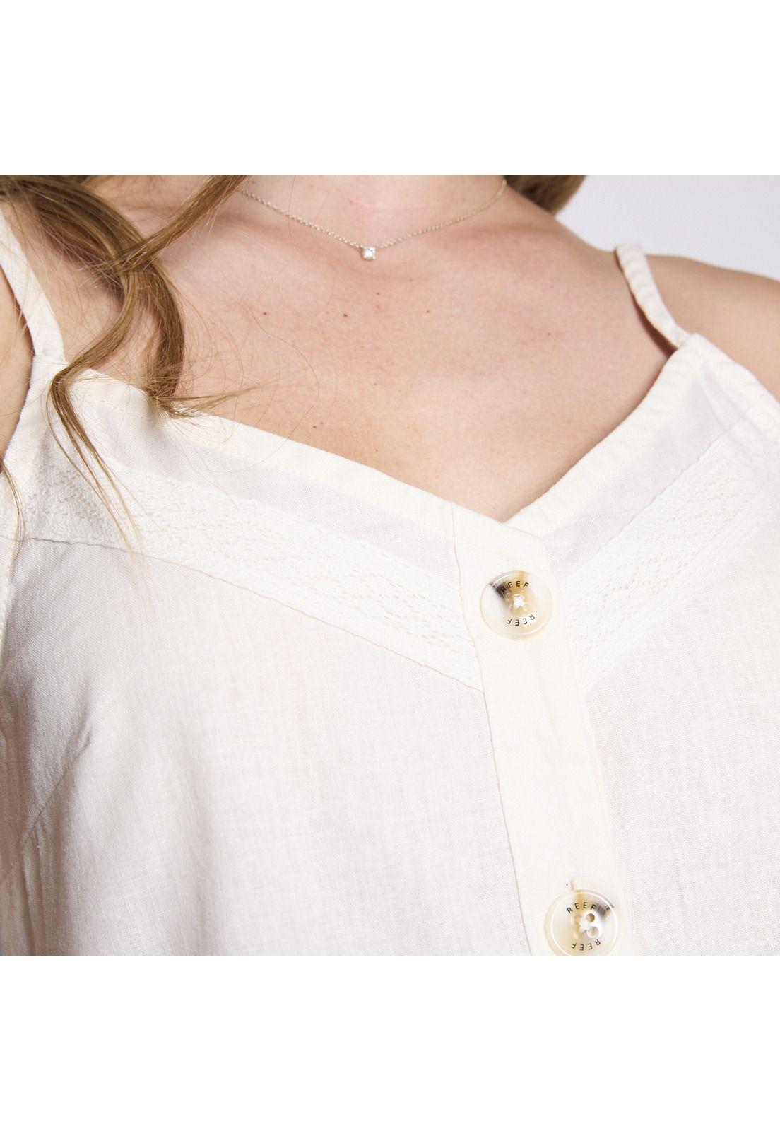 Blusa Pabilo Reef Women White Buttons-3