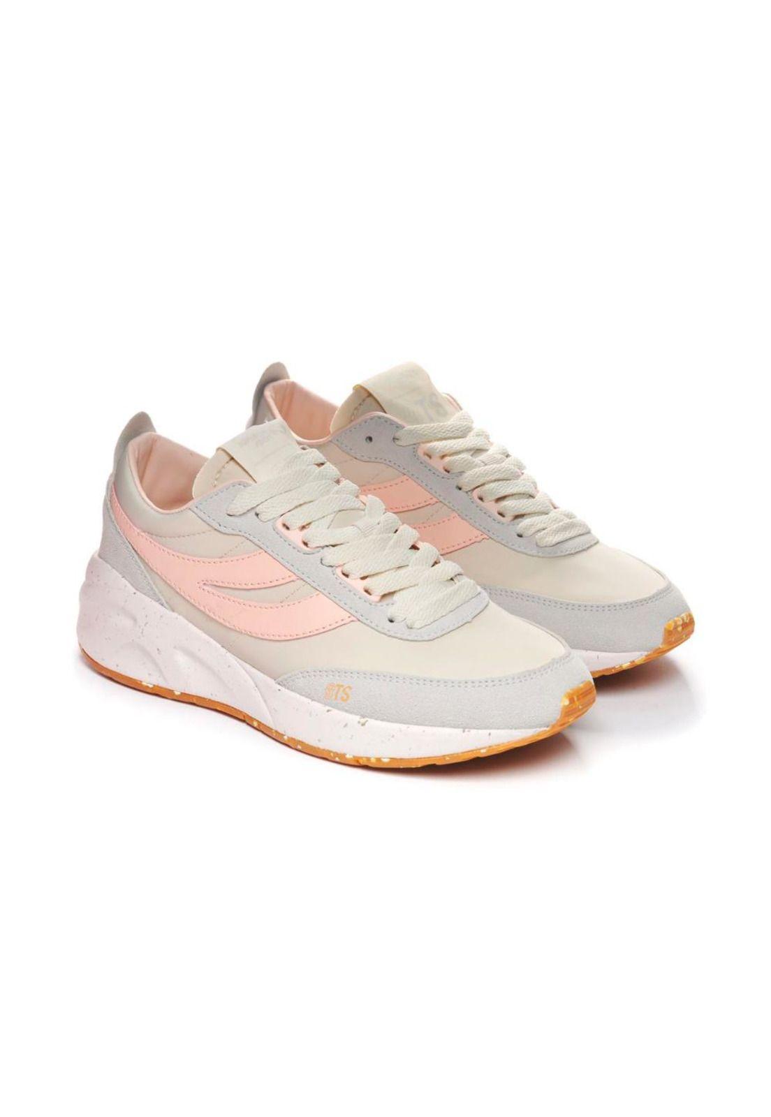 Zapatilla 4089 Training 9TS Vegan Faux Light Beige Pink-1